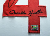 Cincinnati Reds Pete Rose Autographed Framed White Jersey "Charlie Hustle" PR Holo Stock #200933