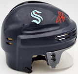 Adam Larsson Autographed Seattle Kraken Blue Mini Helmet MCS Holo #97383