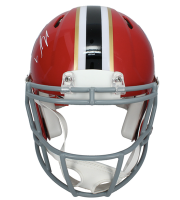 Bijan Robinson Autographed Atlanta Falcons 1966-69 Throwback Speed Authentic Helmet Beckett