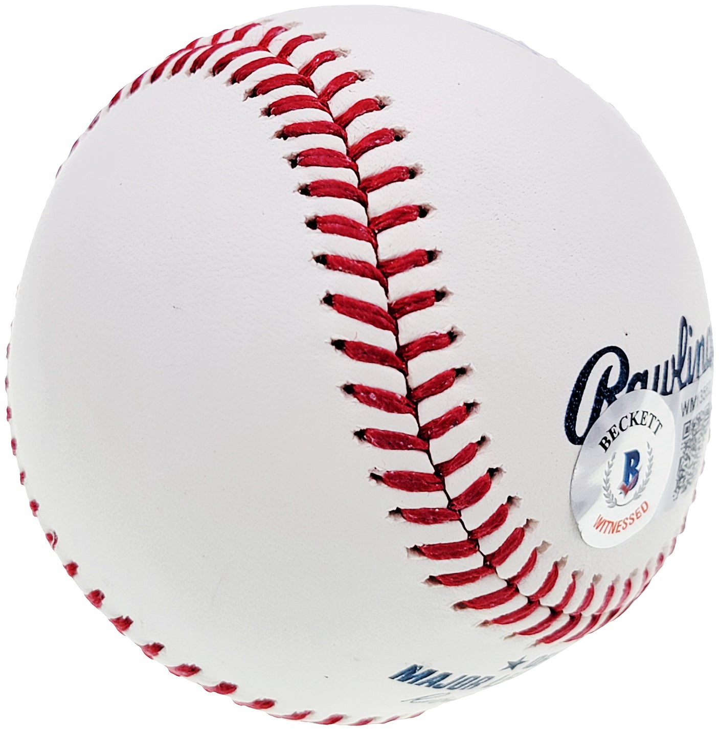 Manny Ramirez Autographed Official MLB Baseball Boston Red Sox "555" Beckett BAS QR #WM13552