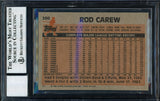 Rod Carew Autographed 1983 Topps Card #200 California Angels Auto Grade 10 Beckett BAS Stock #186067
