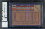 Rod Carew Autographed 1984 Topps Card #600 California Angels Auto Grade 10 Beckett BAS Stock #186078