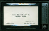 Tony Curtis Some Like It Hot Authentic Signed Business Card BAS Slabbed