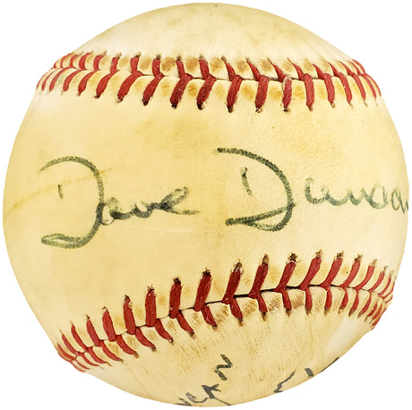 Dave Duncan Autographed Official Spalding Baseball Oakland A's, Baltimore Orioles Vintage Signature Beckett BAS #Y93198
