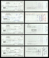 Max McGee Autographed 2.75x6 Check Green Bay Packers Lot of 20 SKU #174045