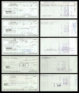 Max McGee Autographed 2.75x6 Check Green Bay Packers Lot of 50 SKU #174046