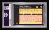Kevin Durant Autographed 2007 Topps Rookie Card PSA Auto 10