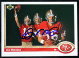 1991 Upper Deck #54 Joe Montana 49ers Autograph Beckett Witness
