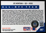 1991 Pro Set #387 Joe Montana 49ers Autograph Beckett Witness