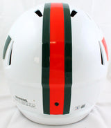 Ray Lewis Autographed Miami Hurricanes F/S Riddell Speed Helmet-Beckett W Holo