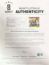 2005 Chicago White Sox (23) Team Signed Framed 16x20 Photo BAS LOA