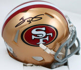 Azeez Al-Shaair Autographed San Francisco 49ers Speed Mini Helmet-Beckett W Holo
