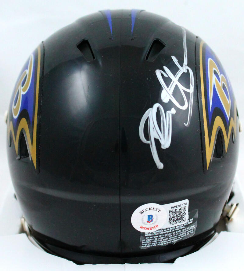 Deion Sanders Autographed Baltimore Ravens Speed Mini Helmet-Beckett W Hologram