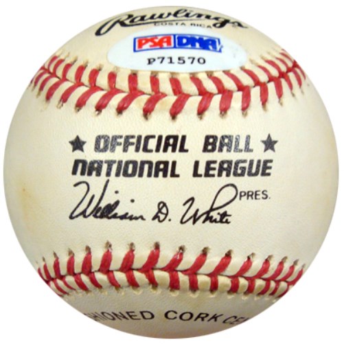 Ray Hathaway Autographed Official NL Baseball Brooklyn Dodgers PSA/DNA #P71570