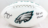 Darren Sproles Autographed Eagles Logo Football w/SB Champs-Beckett W Hologram
