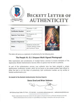 The People V. O.J. Simpson (3) Travolta Signed 12x18 Mini Movie Poster BAS