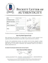 Spin City (4) Sheen, Richards, Locklear & Ruck Signed Used Tv Script BAS #A11007