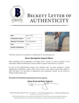 Bruce Springsteen Authentic Signed Cover Me Album Cover Autographed BAS #A11506