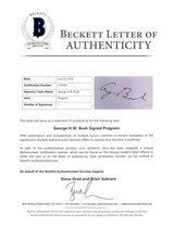 George H.W. Bush Signed 1981 8.5x11 Inauguaration Invitation Program BAS #A70478