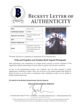 Pride & Prejudice & Zombies (5) Headey , Brady +3 Signed 12x18 Photo BAS #A70492