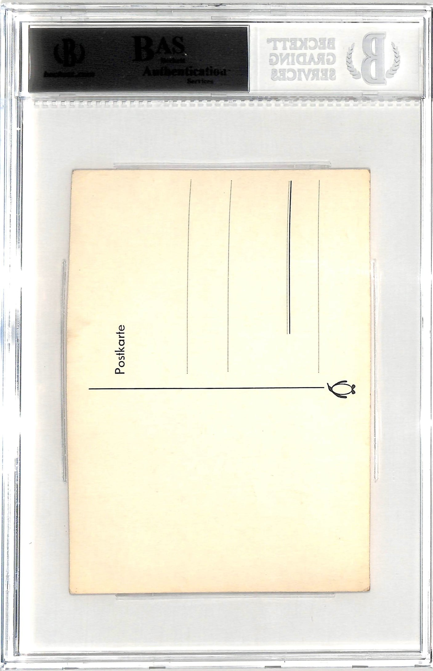 Cream Eric Clapton & Jack Bruce Signed 4.15x5.75 Cut Signature BAS Slabbed