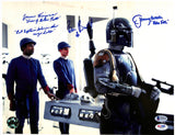 Star Wars (3) Wingreen, Bullock & Burtt Authentic Signed 11x14 Photo BAS #A15136