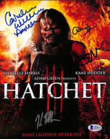 Hatchet 3 (5) Kane Hodder, Mears +3 Authentic Signed 8x10 Photo BAS #A57075