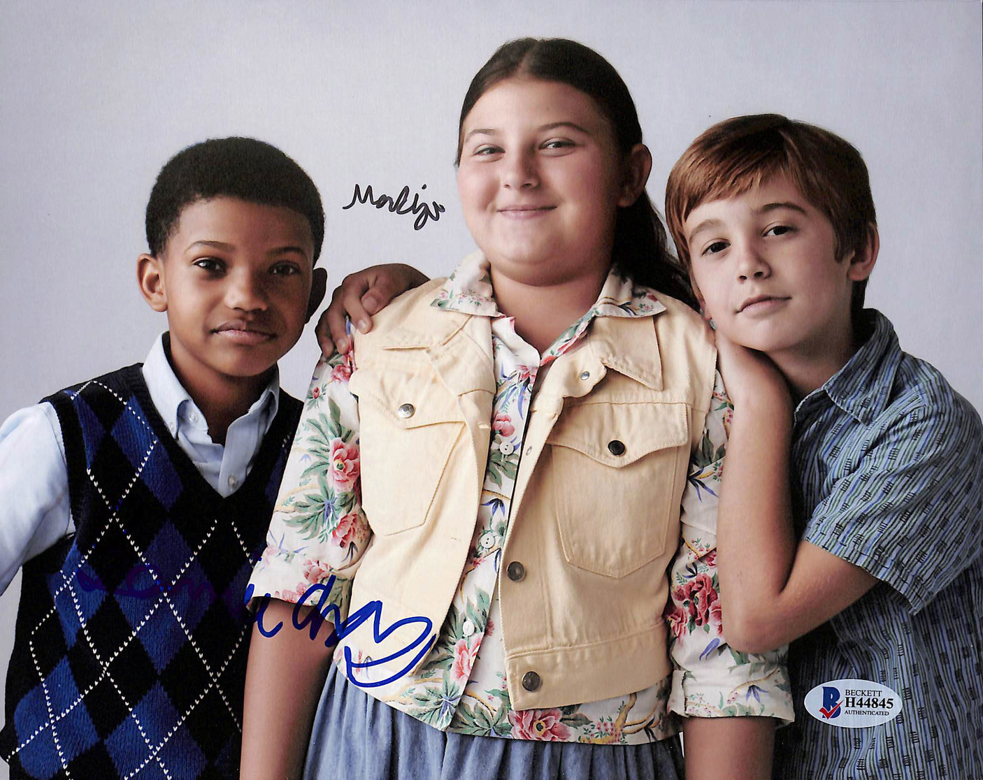 Lonnie Chavis & Mackenzie Hancsicsak This Is Us Signed 8x10 Photo BAS #H44845