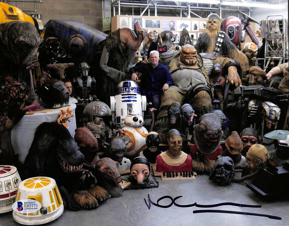 Neal Scanlan Star Wars Special Effects Makeup Signed 8x10 Photo BAS #E85771