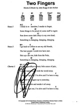 Jake Bugg Authentic Signed 8.5x11 Two Fingers Music Sheet Photo BAS #F99208