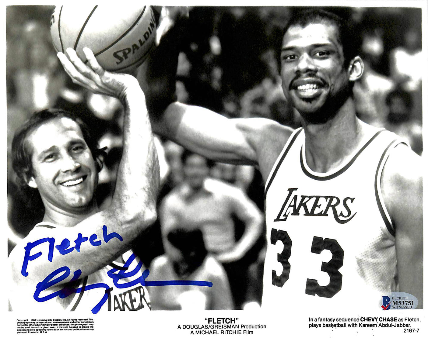 Chevy Chase "Fletch" Authentic Signed 8x10 Photo BAS Witnessed #M53751