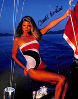 Christie Brinkley Sports Illustrated Swimsuit Model Signed 8x10 Photo BAS H14318