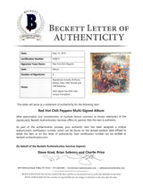 RHCP (4) Kiedis, Flea, Slovak, Martinez Signed Freaky Styley Album Cover BAS