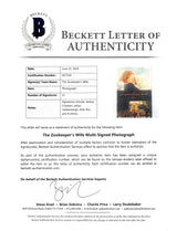 The Zookeeper's Wife (11) Jessica Chastain +10 Signed 12x18 Photo BAS #A57118