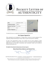 Eric Clapton Authentic Signed 2.25x2.75 Matted Cut Signature BAS #A88712