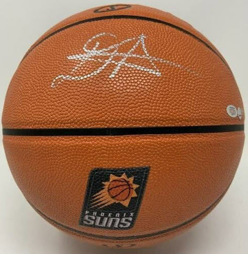 DEANDRE AYTON Autographed Phoenix Suns Logo Basketball GDL LE 50/50