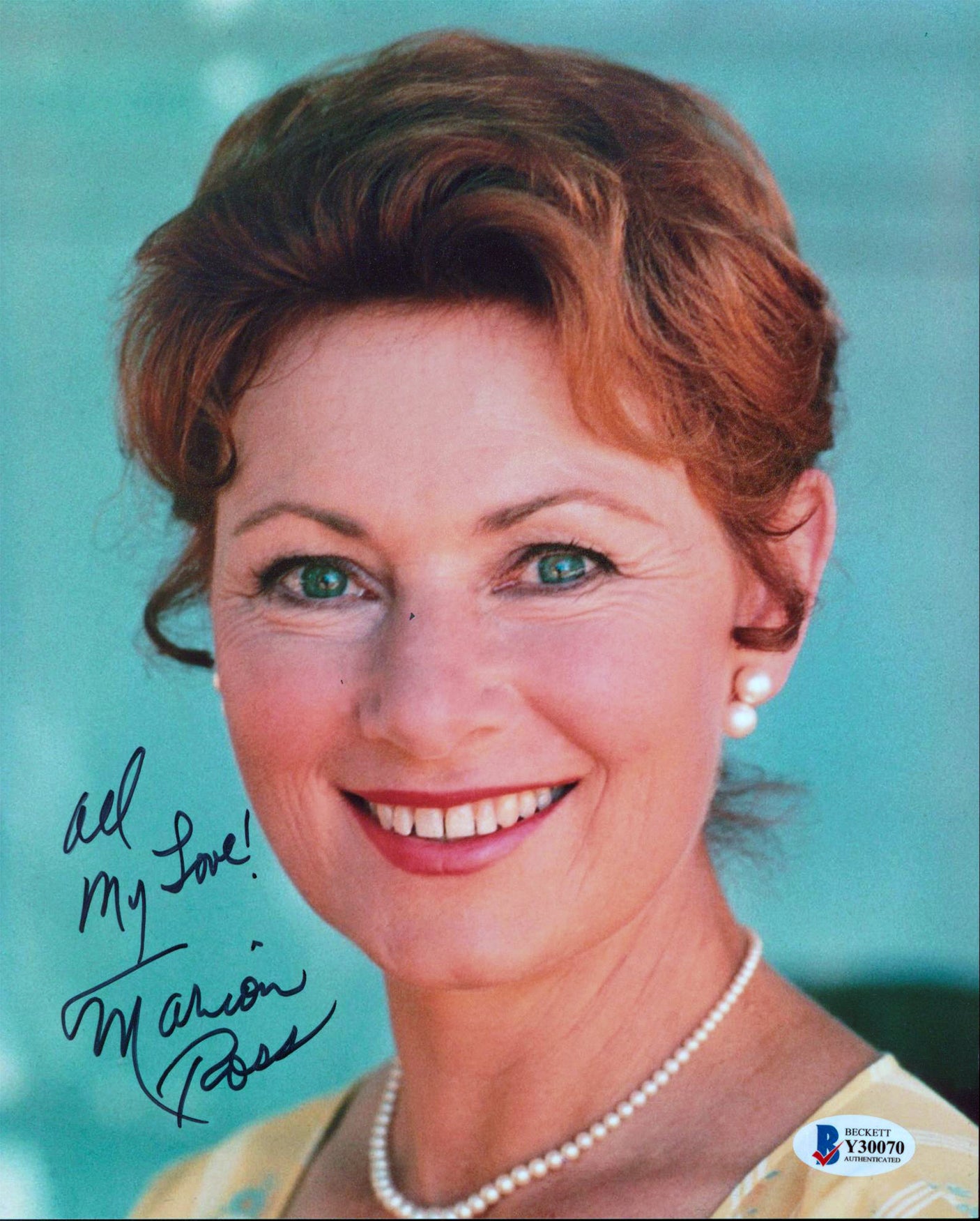 Marion Ross Happy Days "All My Love" Authentic Signed 8x10 Photo BAS #Y30070