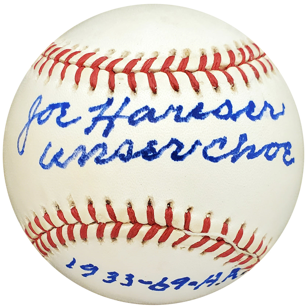 Joe Hauser Autographed Official AL Baseball Baltimore Orioles "Unser Choe" PSA/DNA #H31693