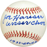 Joe Hauser Autographed Official AL Baseball Baltimore Orioles "Unser Choe" PSA/DNA #H31693