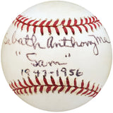 Sam Mele Autographed Official NL Baseball Washington Senators, Minnesota Twins Full Name Beckett BAS #S50774