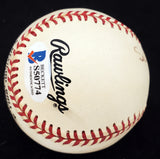 Sam Mele Autographed Official NL Baseball Washington Senators, Minnesota Twins Full Name Beckett BAS #S50774