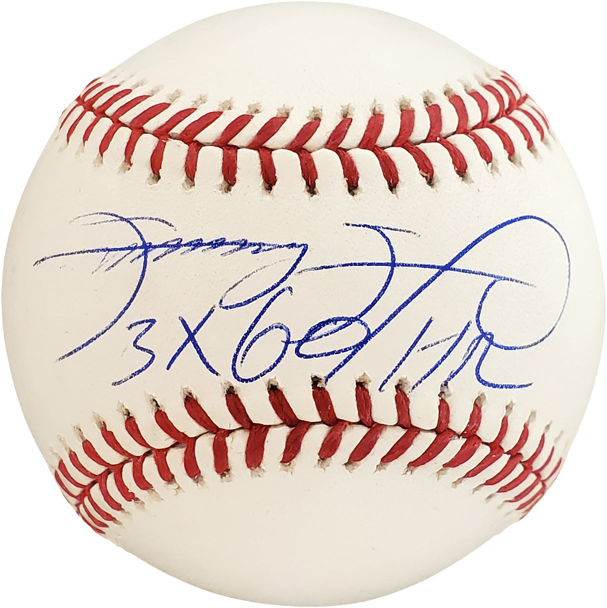Sammy Sosa Autographed Official MLB Baseball Chicago Cubs "3x 60 HR" Beckett BAS Stock #177579