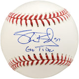 Shane Bieber Autographed Official MLB Baseball Cleveland Indians "Go Tribe" Beckett BAS Stock #185108