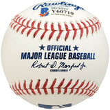 Ronald Acuna Jr. Autographed Official MLB Baseball Atlanta Braves Full Name Beckett BAS Stock #185593