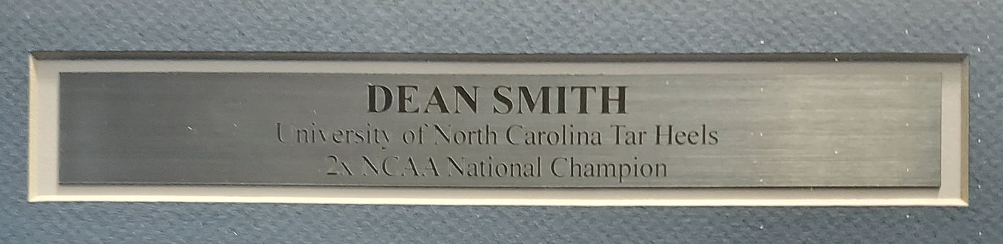 Dean Smith Autographed Framed 16x20 Photo UNC Tar Heels PSA/DNA #Z64171