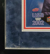 Apolo Anton Ohno Autographed Framed 16x20 Photo Team USA Winter Olympics Speed Skating Mounted Memories Holo SKU #189439