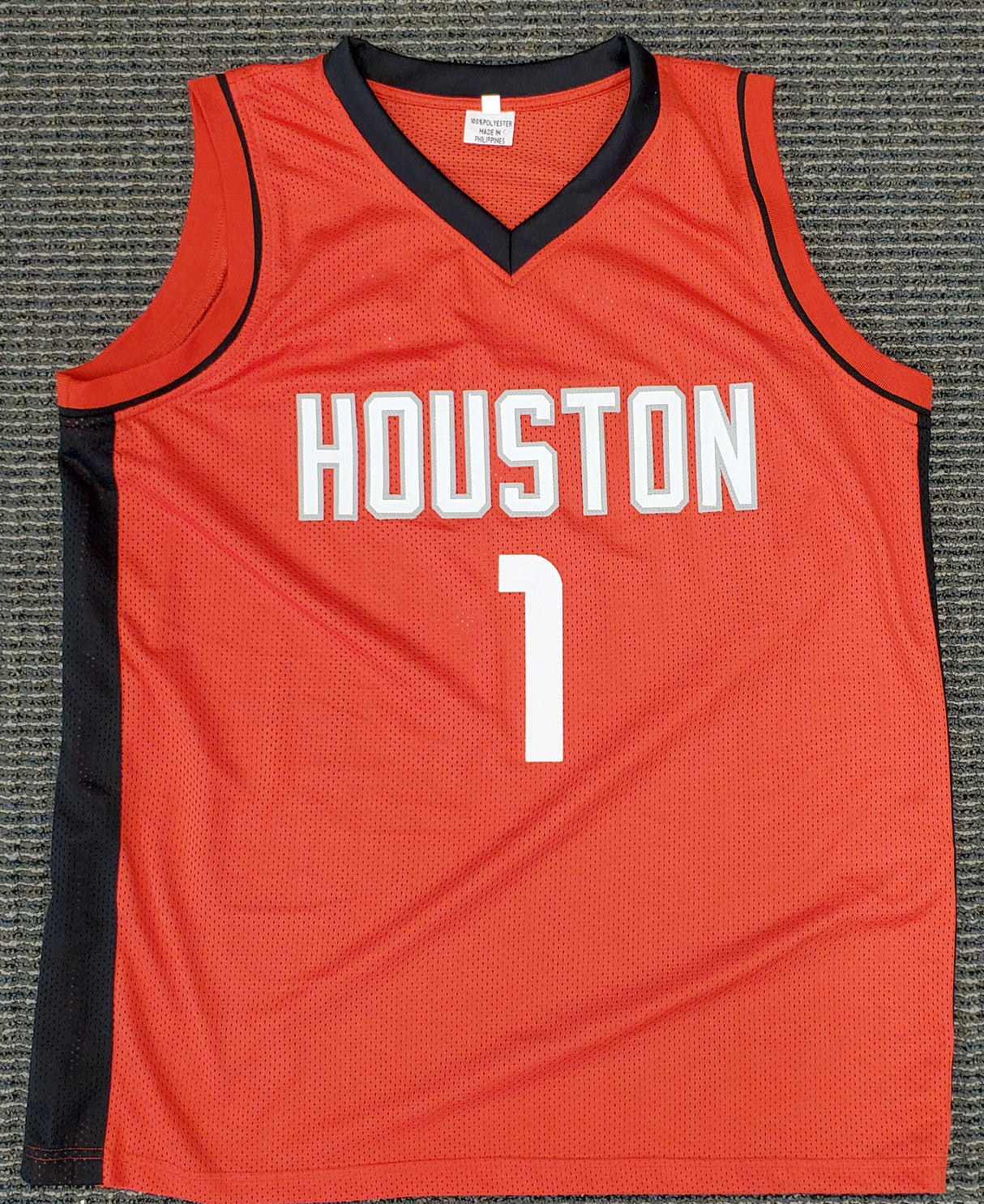 Houston Rockets John Wall Autographed Red Jersey Beckett BAS Stock #189806
