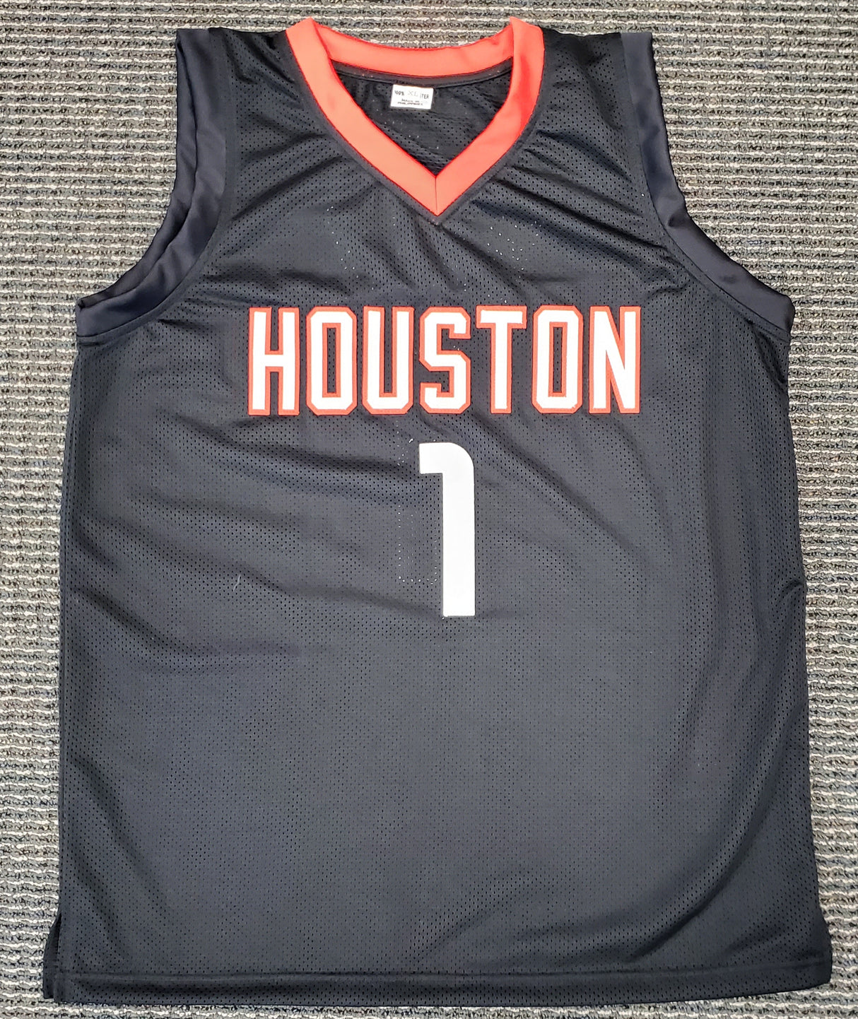 Houston Rockets John Wall Autographed Black Jersey Beckett BAS Stock #189808