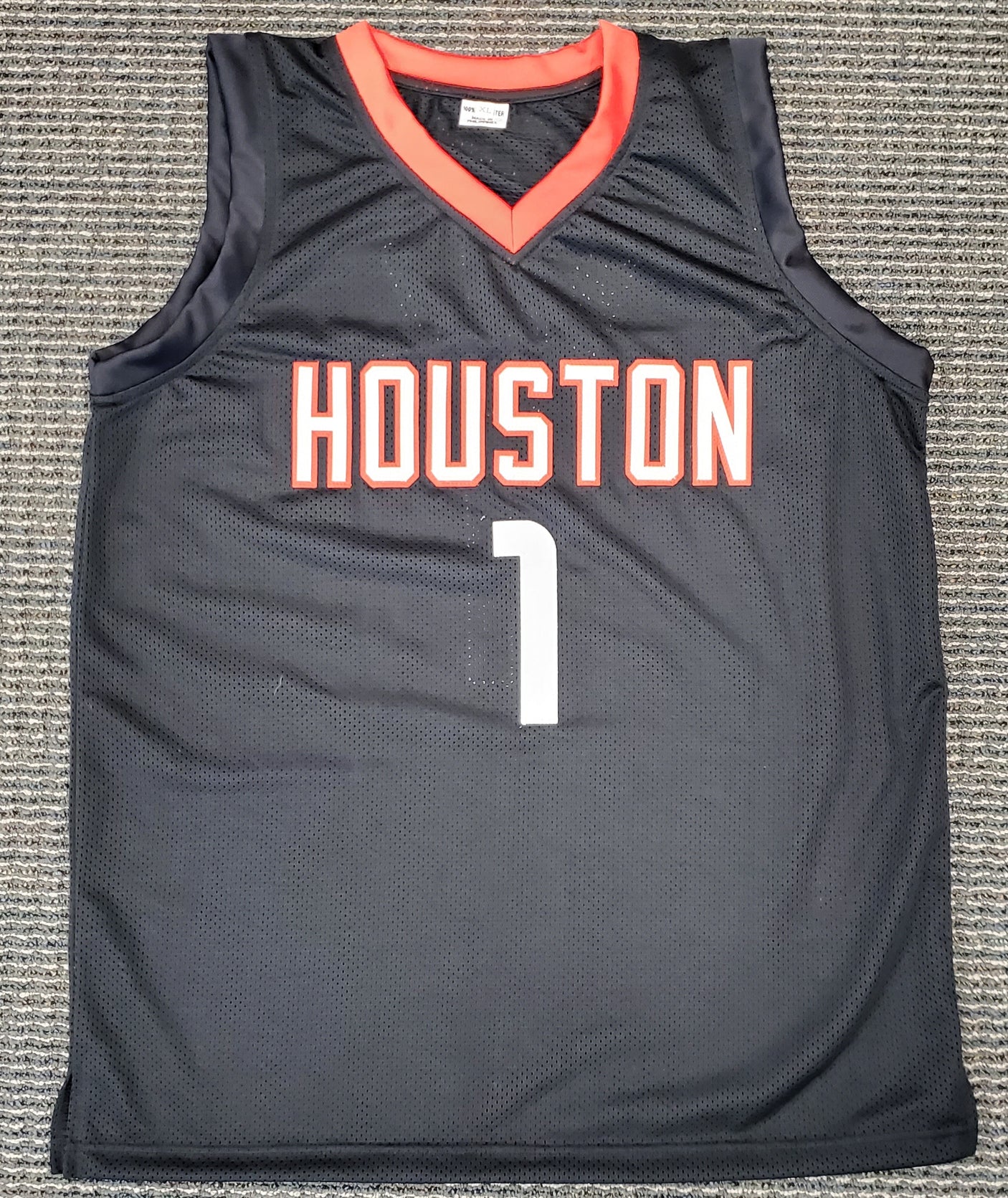 Houston Rockets John Wall Autographed Black Jersey Beckett BAS Stock #189808
