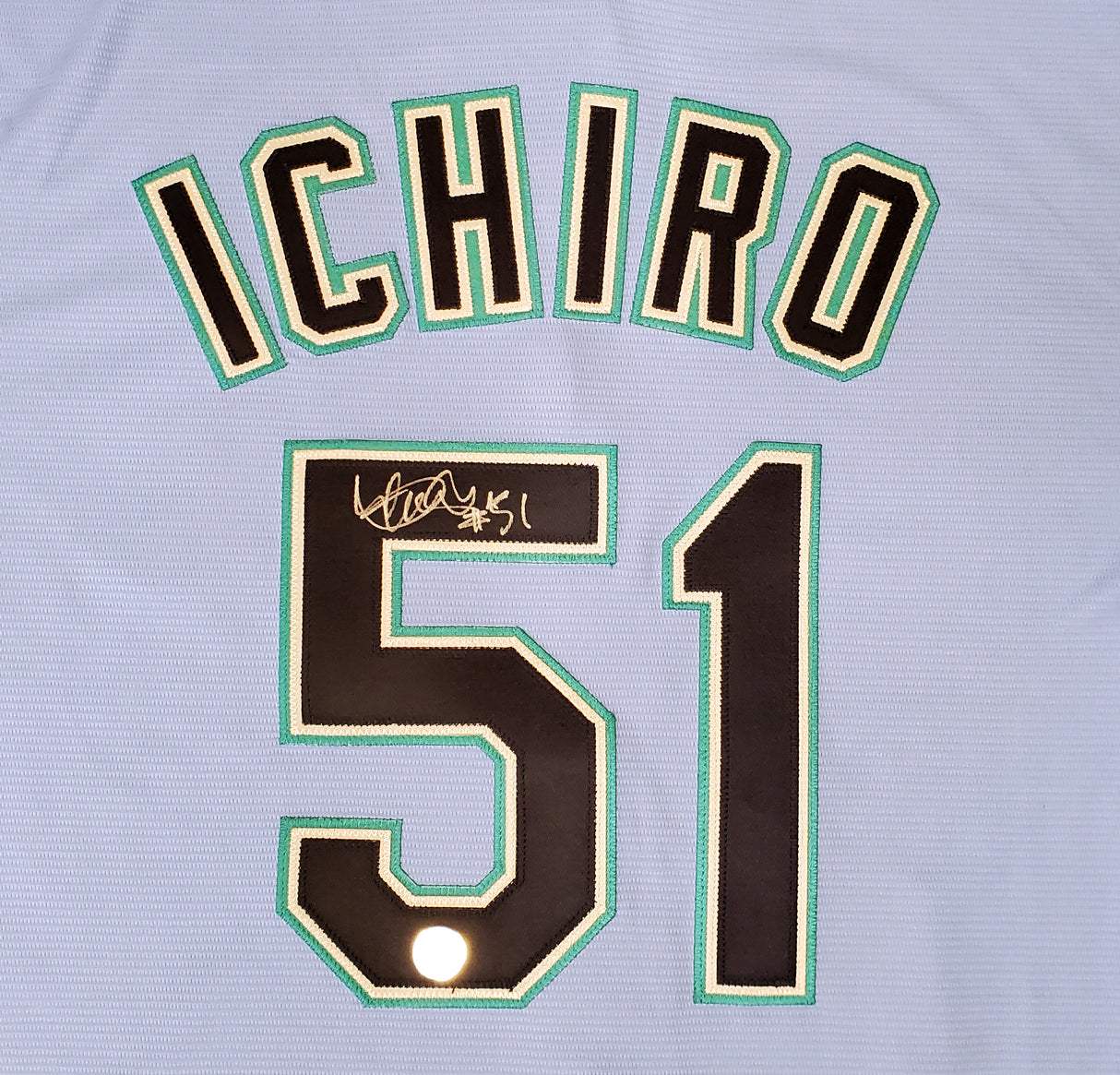 Seattle Mariners Ichiro Suzuki Autographed Light Blue Majestic 2019 Spring Training Jersey Size XL "51" IS Holo Stock #189812